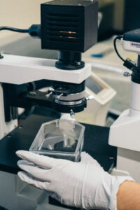 Diagnostic Lab Hand With Glove Holding Tools 200x300
